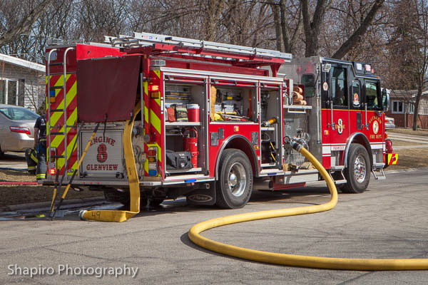 house fire on Maple Street in Glenview